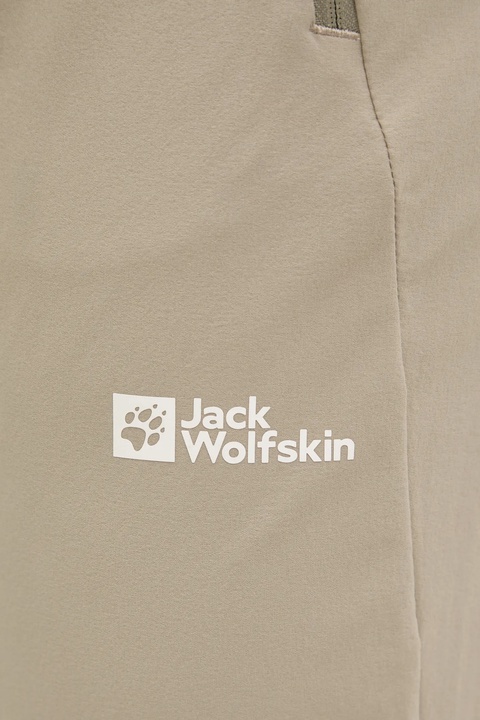 Jack Wolfskin spodnie outdoorowe Hikeout kolor beżowy A63927 - zdjęcie produktu nr 2
