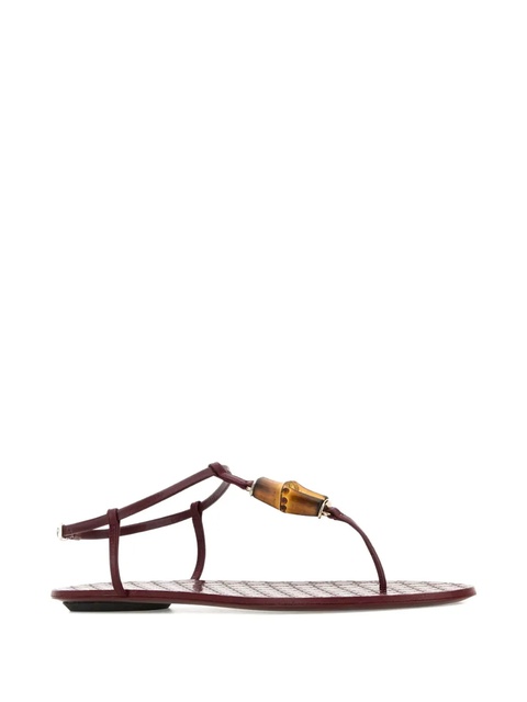 Gucci bamboo-detail sandals - Red - zdjęcie produktu nr 2