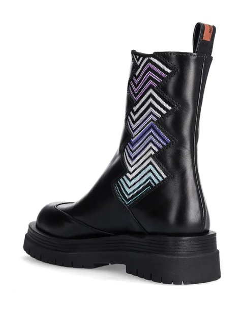 Missoni zigzag-detail Chelsea boots - Black - zdjęcie produktu nr 2