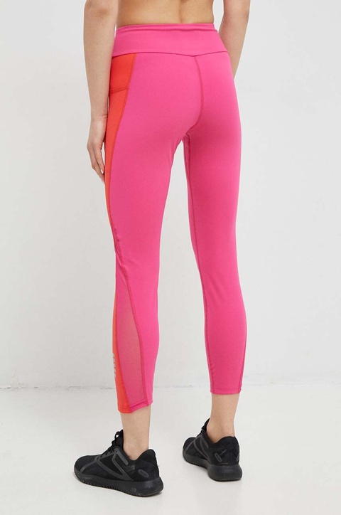 Fila legginsy treningowe Redon kolor różowy wzorzyste - zdjęcie produktu nr 2