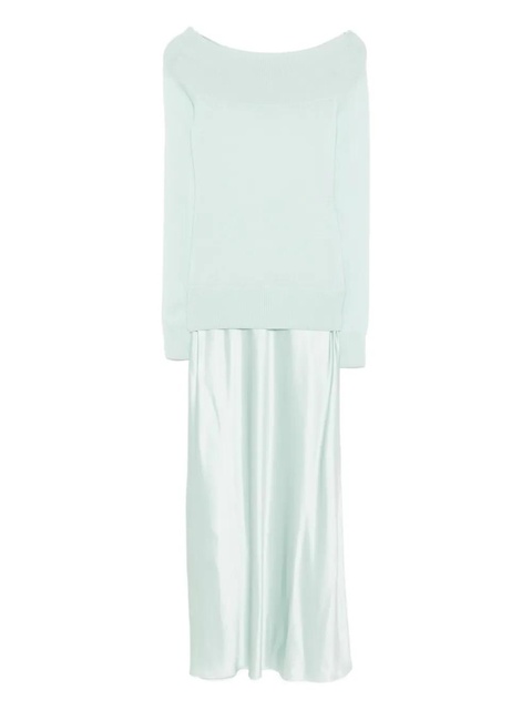 Christopher Esber off-shoulder dress - Green - zdjęcie produktu nr 2