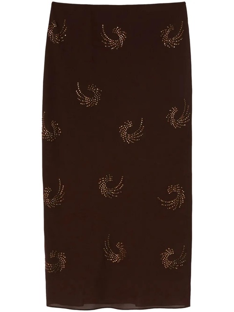 PINKO Pavese skirt - Brown - zdjęcie produktu nr 1
