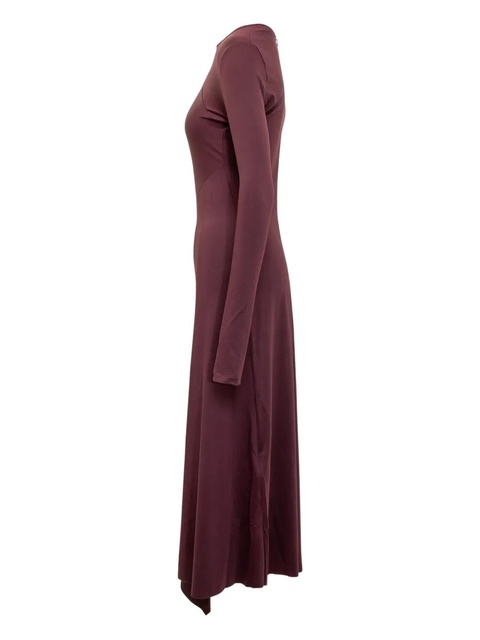 Victoria Beckham asymmetric draped midi dress - Red - zdjęcie produktu nr 2