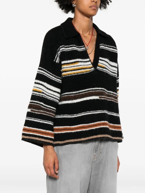 Missoni striped polo top - Black - zdjęcie produktu nr 2