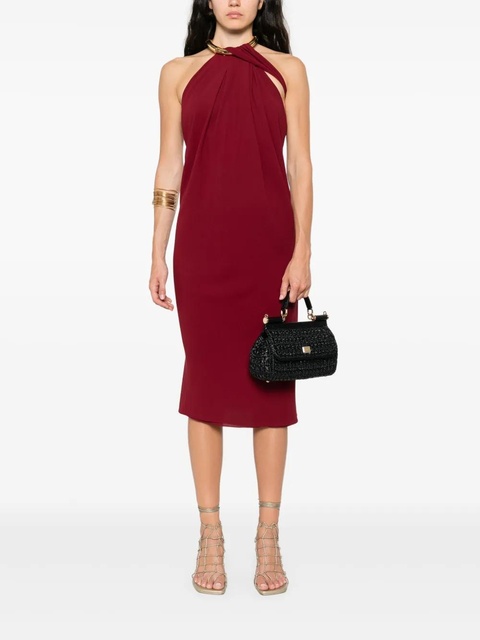 Gucci silk crepe midi dress - Red - zdjęcie produktu nr 2
