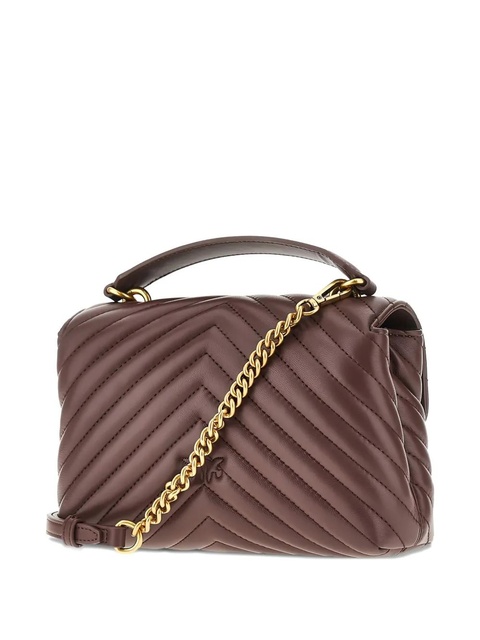 PINKO Classic Love chevron tote bag - Brown - zdjęcie produktu nr 2