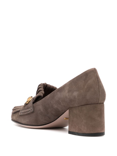 Gucci Horsebit suede pumps - Brown - zdjęcie produktu nr 2