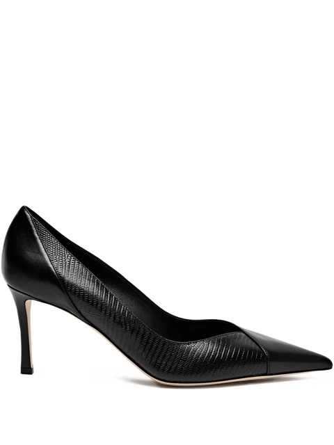 Jimmy Choo Cass 75 calf leather pumps - Black - zdjęcie produktu nr 1