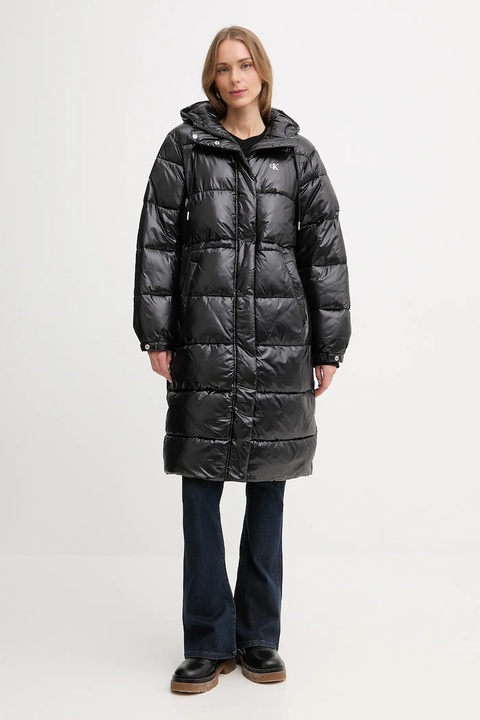 Calvin Klein Jeans kurtka kolor czarny zimowa LV047D506G - zdjęcie produktu nr 2