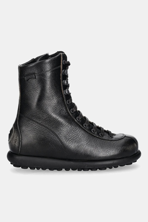 Camper botki skórzane Pelotas Ariel damskie kolor brązowy na płaskim obcasie 44695-088 - zdjęcie produktu nr 2