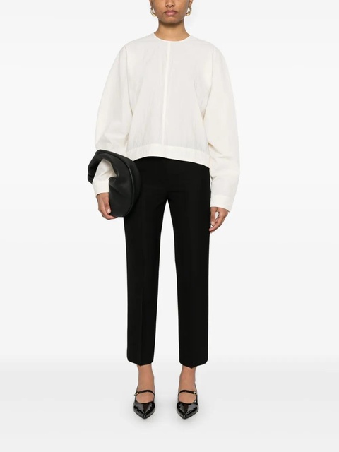 TOTEME cropped straight-leg trousers - Black - zdjęcie produktu nr 2