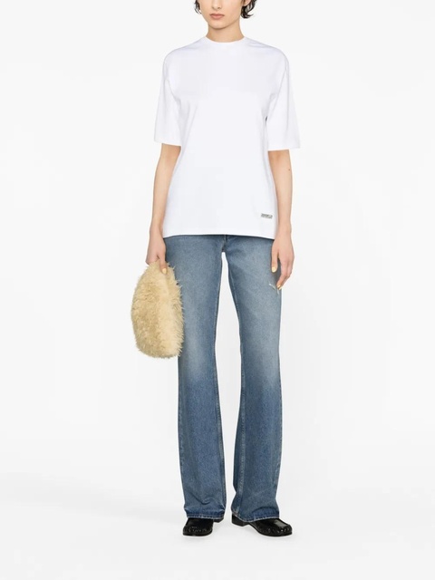 Jil Sander crew-neck cotton T-shirt - White - zdjęcie produktu nr 2