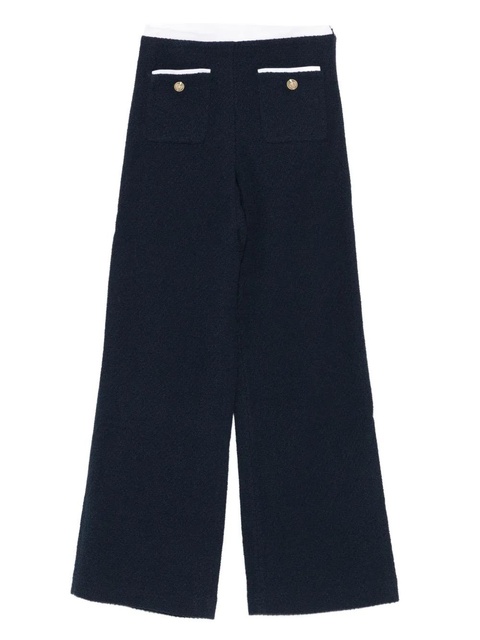 Maje tweed straight-leg trousers - Blue - zdjęcie produktu nr 1