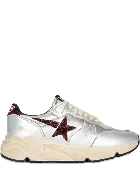 Golden Goose Running Sole "Silver/Bordeaux" sneakers - Grey - zdjęcie produktu nr 2