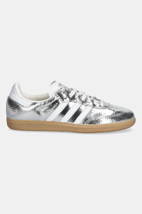 adidas Originals sneakersy skórzane Samba OG damskie kolor srebrny JR0035 - zdjęcie produktu nr 2