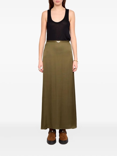 Zadig&Voltaire Jimeno satin maxi skirt - Green - zdjęcie produktu nr 2