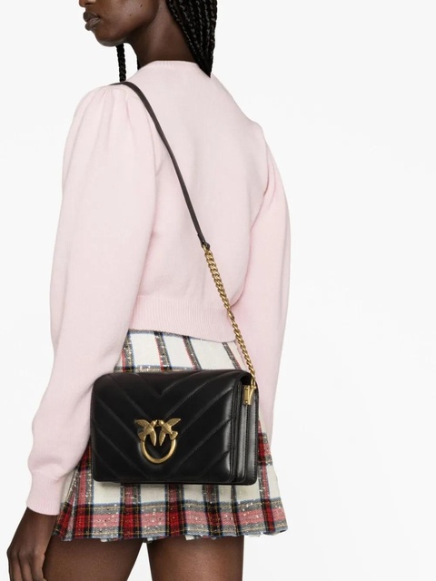 PINKO Love quilted leather shoulder bag - Black - zdjęcie produktu nr 2