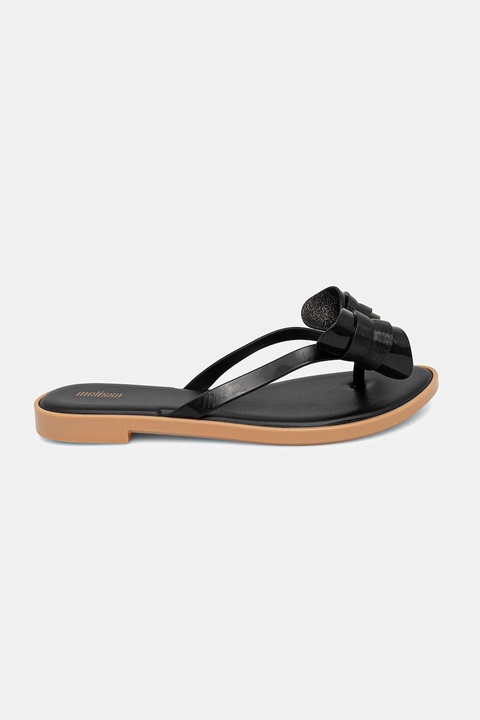 Melissa japonki MELISSA FLIP FLOP SLIM V AD damskie kolor czarny na płaskim obcasie M.35748.AU002 - zdjęcie produktu nr 2