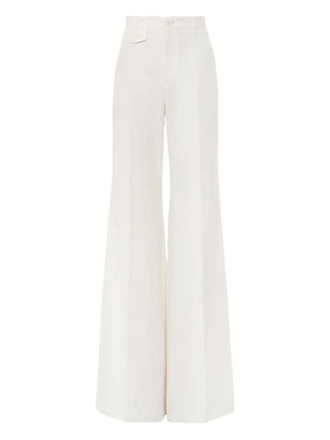 Chloé high-waisted flared trousers - White - zdjęcie produktu nr 1