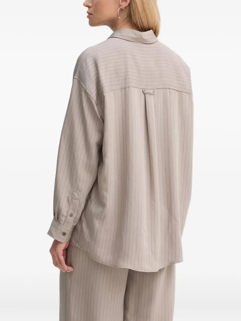 American Vintage pinstripe buttoned shirt - Neutrals - zdjęcie produktu nr 1