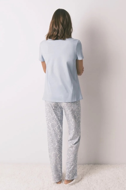 women'secret komplet piżamowy bawełniany damska kolor niebieski bawełniana 3592471 - zdjęcie produktu nr 2