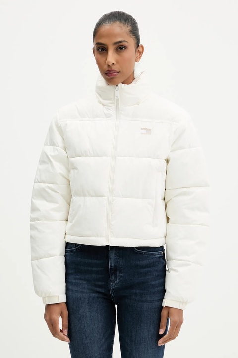 Tommy Jeans kurtka kolor beżowy zimowa DW0DW21620 - zdjęcie produktu nr 1