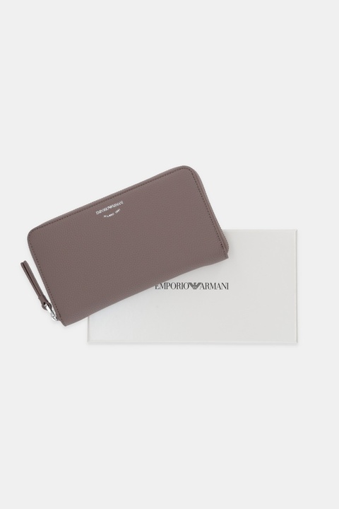 Emporio Armani portfel damski kolor brązowy EW000366 AF11953 - zdjęcie produktu nr 2