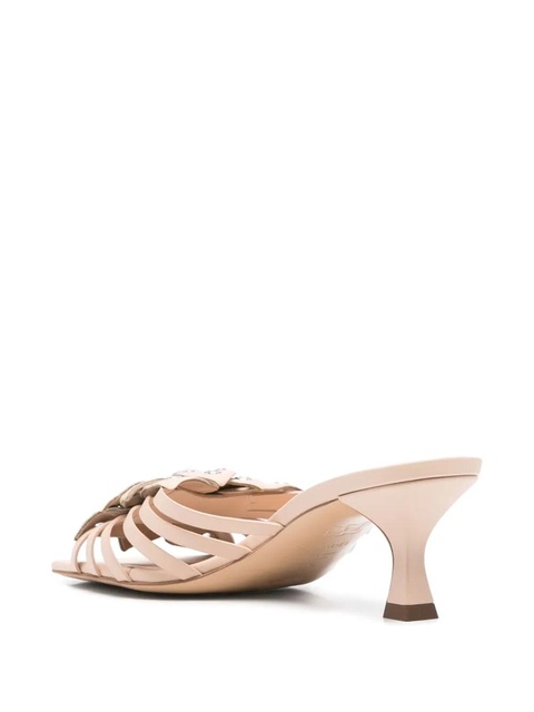 Casadei 50mm floral-appliqué sandals - Neutrals - zdjęcie produktu nr 2