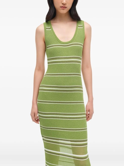 Simkhai Mariana striped knit maxi dress - Green - zdjęcie produktu nr 2