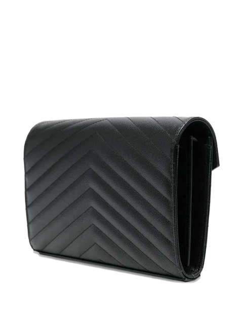 Saint Laurent Classic Cassandre chain quilted-leather clutch - Black - zdjęcie produktu nr 2
