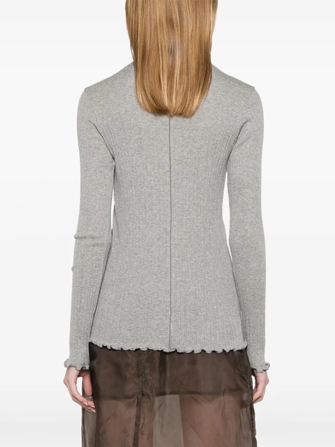 FENDI ribbed-knit top - Grey - zdjęcie produktu nr 2