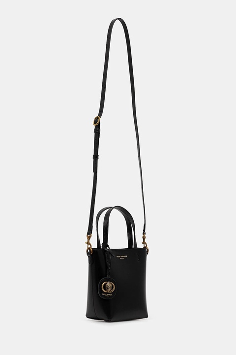 Kurt Geiger London torebka skórzana kolor czarny 4704800109 - zdjęcie produktu nr 2