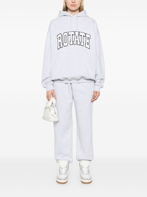ROTATE BIRGER CHRISTENSEN logo-embroidered hoodie - Grey - zdjęcie produktu nr 2