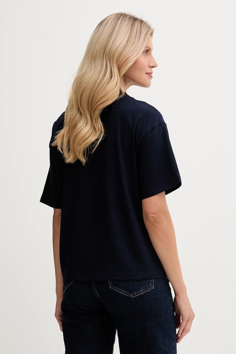 United Colors of Benetton t-shirt bawełniany damski kolor granatowy 3MI5D10AY - zdjęcie produktu nr 2