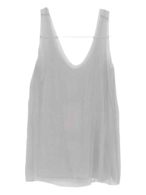 TOTEME V-neck slip top - Grey - zdjęcie produktu nr 2