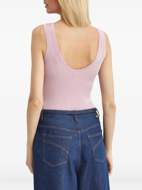 ZIMMERMANN ribbed-knit top - Pink - zdjęcie produktu nr 2