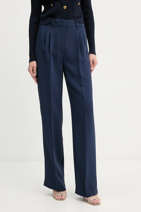 Guess spodnie THEOLINE damskie kolor granatowy szerokie high waist W5YB08 WGHC2 - zdjęcie produktu nr 1