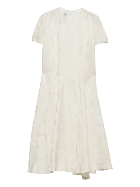 Prada floral jacquard midi dress - White - zdjęcie produktu nr 1