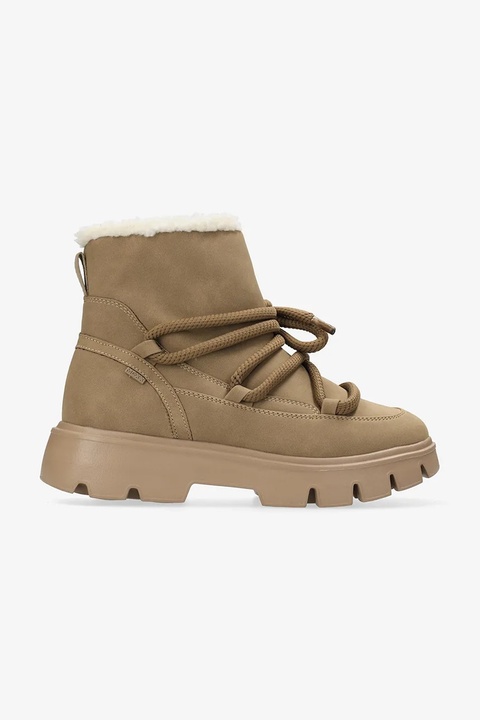 Mexx botki SIGMAR RHYTHM damskie kolor beżowy na płaskim obcasie lekko ocieplone MI001708253W-01 - zdjęcie produktu nr 1