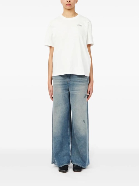 MM6 Maison Margiela numbers-motif T-shirt - White - zdjęcie produktu nr 2