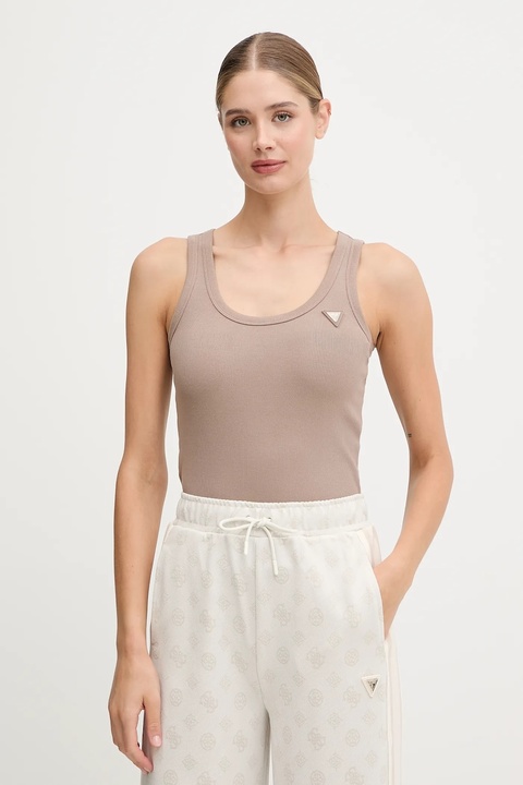 Guess top COLETTE damski kolor beżowy V4YP06 K8RT2 - zdjęcie produktu nr 1