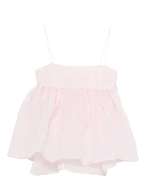 Cecilie Bahnsen Veronica matelassé-effect tank top - Pink - zdjęcie produktu nr 1