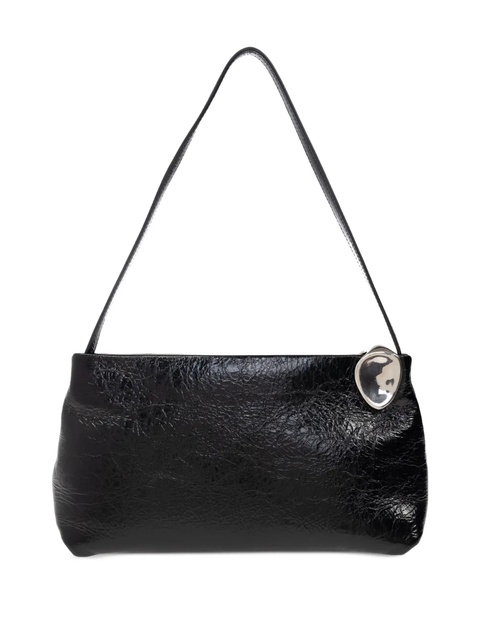 Jil Sander small embellish-plaque shoulder bag - Black - zdjęcie produktu nr 2
