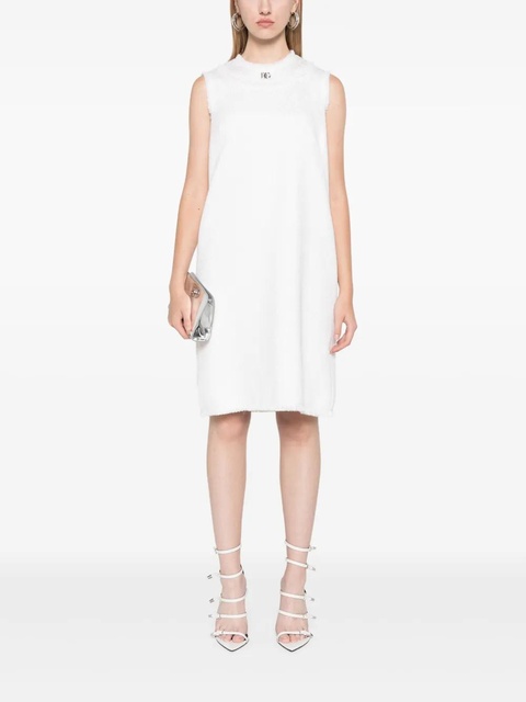 Dolce & Gabbana logo-plaque mini dress - White - zdjęcie produktu nr 2