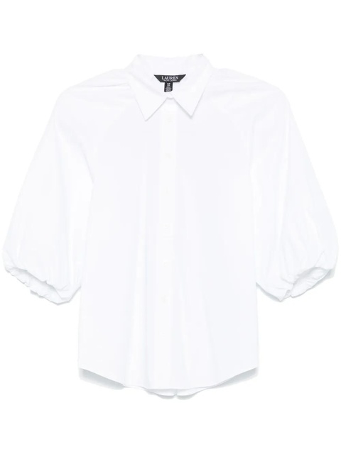 Lauren Ralph Lauren puff-sleeve shirt - White - zdjęcie produktu nr 1