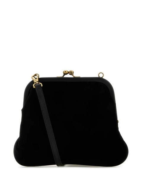 Vivienne Westwood Vivienne velvet clutch - Black - zdjęcie produktu nr 1