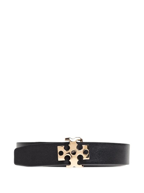 Tory Burch logo-buckle leather belt - 001 BLACK - zdjęcie produktu nr 1