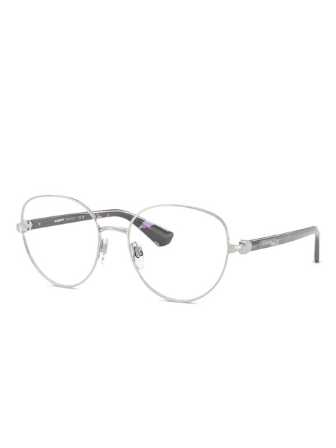 Burberry Eyewear oval-frame glasses - Silver - zdjęcie produktu nr 2