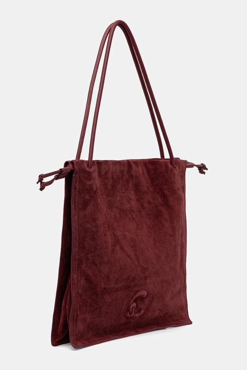 Coccinelle torebka zamszowa COCCINELLEDULSE SUEDE kolor bordowy E1 SS6 11 01 01 - zdjęcie produktu nr 2