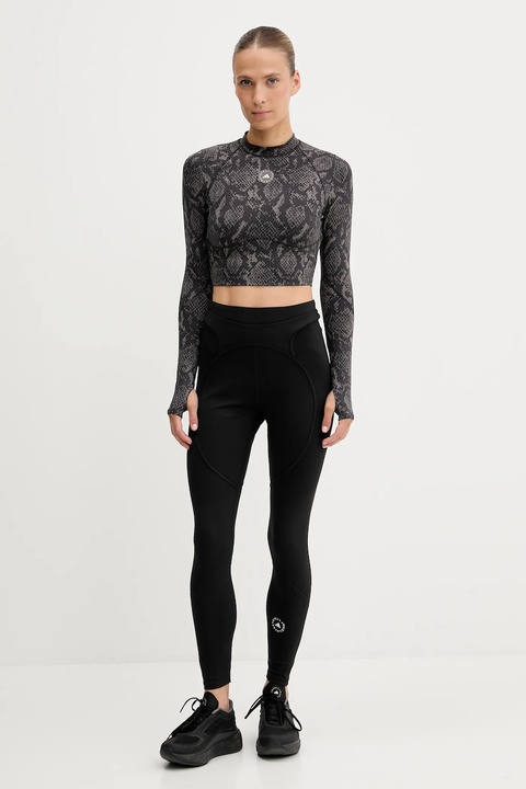 adidas by Stella McCartney longsleeve treningowy TruePurpose kolor brązowy JW4567 - zdjęcie produktu nr 2